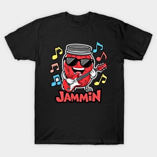 Sweet Jam Session - Rocking Strawberry Jam Jar T-Shirt